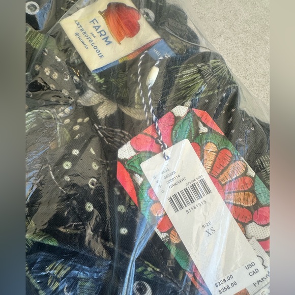 Farm Rio Canvas Jumpsuit In Borogodo Green NWT Size XS - Picture 6 of 6